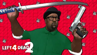 L4D2: SAMURAI BIG SMOKE KILLS INFECTED IN SAN ANDREAS! (Left 4 Dead 2)