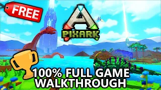 PixARK - 100% Full Game Walkthrough - 1000 in FREE TRIAL - All Achievements/Trophies (Admin Command)