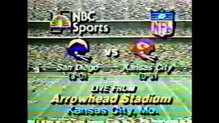 1980-9-28 San Diego Chargers @ Kansas City Chiefs