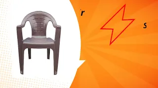 Homiboss Plastic armchair for outdoor and indoor. comfortable, sturdy.