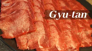 "Gyu-tan" 牛タン Thinly Sliced Beef Tongue by hand