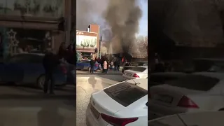 В Волгограде горит кафе "Саперави"
