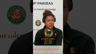 “I’m not sure if I had a match point” Naomi Osaka’s reaction to realising she had a match point 😅🎙️