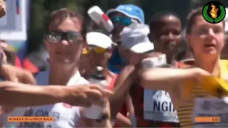 Atletismo Carrera completa de los 20 Km marcha FEMENINOS de los mundiales OREG 1