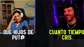 Reacción de Sherezade al escuchar a Nexxuz llamarla Cris XDD (le sigue el rollo)