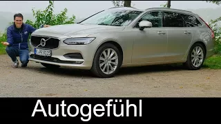 Volvo V90 FULL REVIEW D3 Momentum FWD MHD test 2017/2018 - Autogefühl