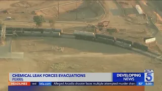 Chemical leak near Perris remains a danger to surrounding area