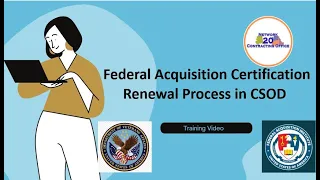 Federal Acquisition Certification Renewal Process in CSOD