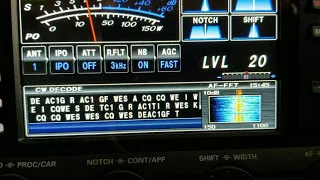FTdx3000 CW Decoding