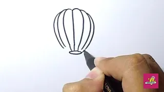 How to Draw Hot air balloon