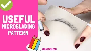 Microblading Practice - STEP by STEP strokes and useful TIPS! For Beginners
