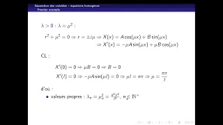 Introduction aux équations aux dérivées partielles 3 - Séparation des variables A- EDP homogènes