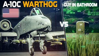 A-10C Warthog Vs Guy In Bathroom | Digital Combat Simulator | DCS |