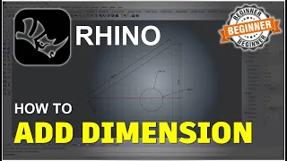 Rhino How To Add Dimension Tutorial