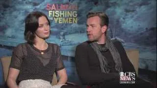 Ewan McGregor, Emily Blunt on "Salmon Fishing in the Yemen"