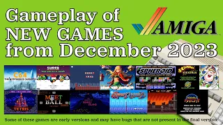 Gameplay of New Amiga Games from December 2023