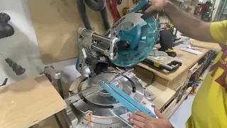 Makita Cordless 10" miter stuck in bevel position