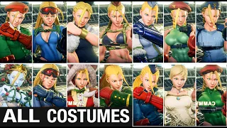 CAMMY All SKINS Costumes Street Fighter 5 - SFV