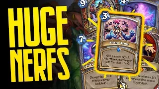 HUGE Nerfs! RIP to Galaxy, Boom, Arms & More! | Saviors of Uldum | Hearthstone | Dekkster