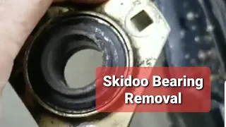 DIY skidoo Skandic front drive axle bearing removal