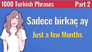 1000 Turkish Phrases - Part 2 - Learn Turkish easily | Language Animated