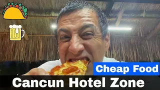 Cheap Food In Cancun Hotel Zone. Pizza Cun Pizza Review. LOS DE PESCADO peascadilla Review
