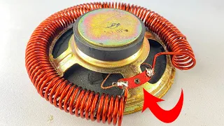 I Make Power Electricity Free Energy Self Running With Speaker Tools