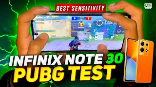 Infinix Note 30 Pubg Extreme FPS Test | Best Sensitivity + 4 Fingers Claw with Gyro🔥