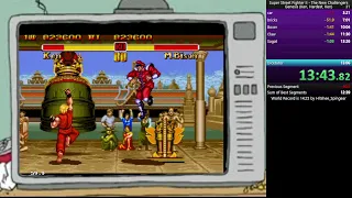 Super Street Fighter II The New Challengers (genesis - Ken - hardest) speedrun World Record 14.18