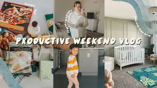 Productive Weekend Vlog | Pregnant Toddler Mom