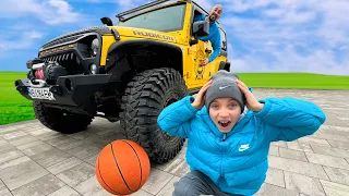 ОГО...Чи зможе JEEP переїхати м'яч???