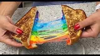 The Rainbow Grilled Cheese Recipe! 🌈