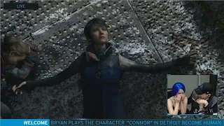 Bryan Dechart plays Detroit Become Human - Kara & Alice Death Reaction *Tears*