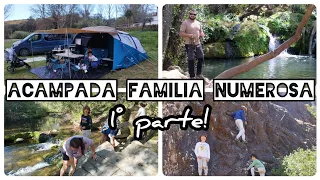 ACAMPAMOS por PRIMERA vez #camping#naturaleza#familia