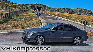 E55 AMG V8 Kompressor Drift on board camera