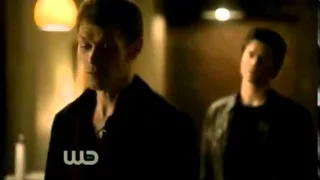 Vampire Diaries 2x20  - Damon and Katherine at Klaus house - "A werewolf bite"