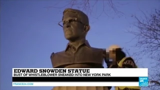 Whistleblower Edward Snowden reappears in New York City!