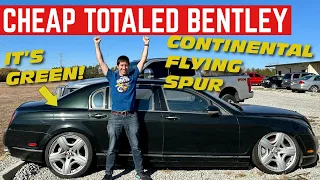 I Bought A TOTALED Bentley Continental Flying Spur *CHEAPEST In The Country*