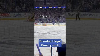 Brandon Hagel penalty shot against Nashville Predators! #hockey #hagel #38 #penaltyshot