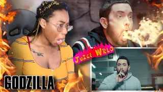 FIRST TIME LISTENING/REACTING TO EMINEM FT. JUICE WRLD- GODZILLA (HOW IS HE SO FAST?!)| Favour