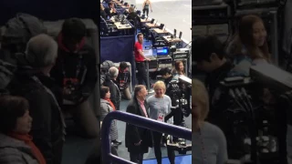 2017 WC Helsinki Practice Day 1 - Yuzuru Hanyu during Ladie's Practice