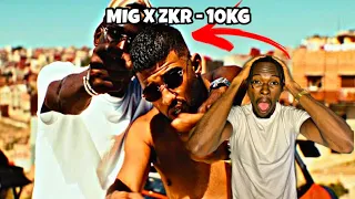 AMERICAN REACTS TO FRENCH RAP | Mig - 10KG feat @zkrmusik (Clip Officiel)