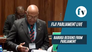 Rabuka resigns from Parliament