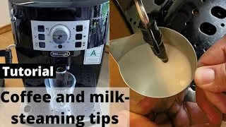 How to make coffee and steam milk like a professional on your Delonghi Magnifica