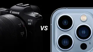 Canon R5 vs iPhone 13 Pro Max - Camera Comparison