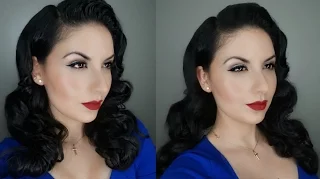 Classic Pin-Up Makeup and Hair Tutorial | Cómo hacer un Maquillaje Pin Up y Peinado