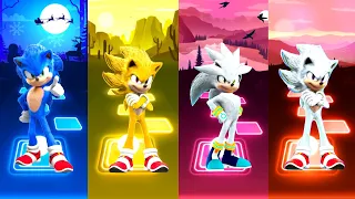 Sonic vs Super Sonic vs Silver Sonic vs Hyper Sonic - Tiles Hop EDM Rush.