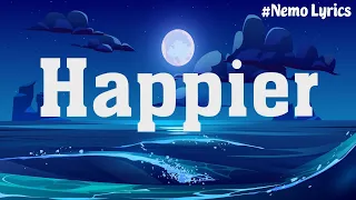 Olivia Rodrigo - Happier (Lyric Video) | Conan Gray, Madison Beer,...