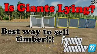 Best way to sell timber | Silverrun Forest | FS22 | Platinum Expansion | Farming Simulator 22