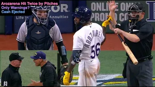 E38 - Kevin Cash Ejected After Randy Arozarena's 2nd HBP of Game Results in Warnings